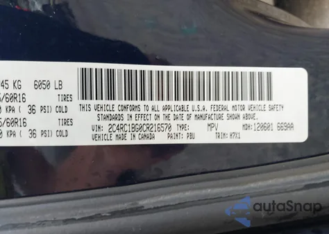 2012 Chrysler Town & Country Touring from USA, damaged, VIN 2C4RC1BG0CR216570